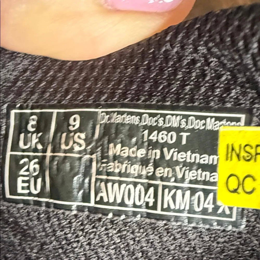 Dr. Martens Kids Sparkly Black Boots